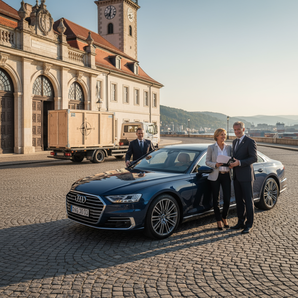 Realistische foto passend bij Kan je als particulier een exportauto kopen? voor website SEO-tekst; h